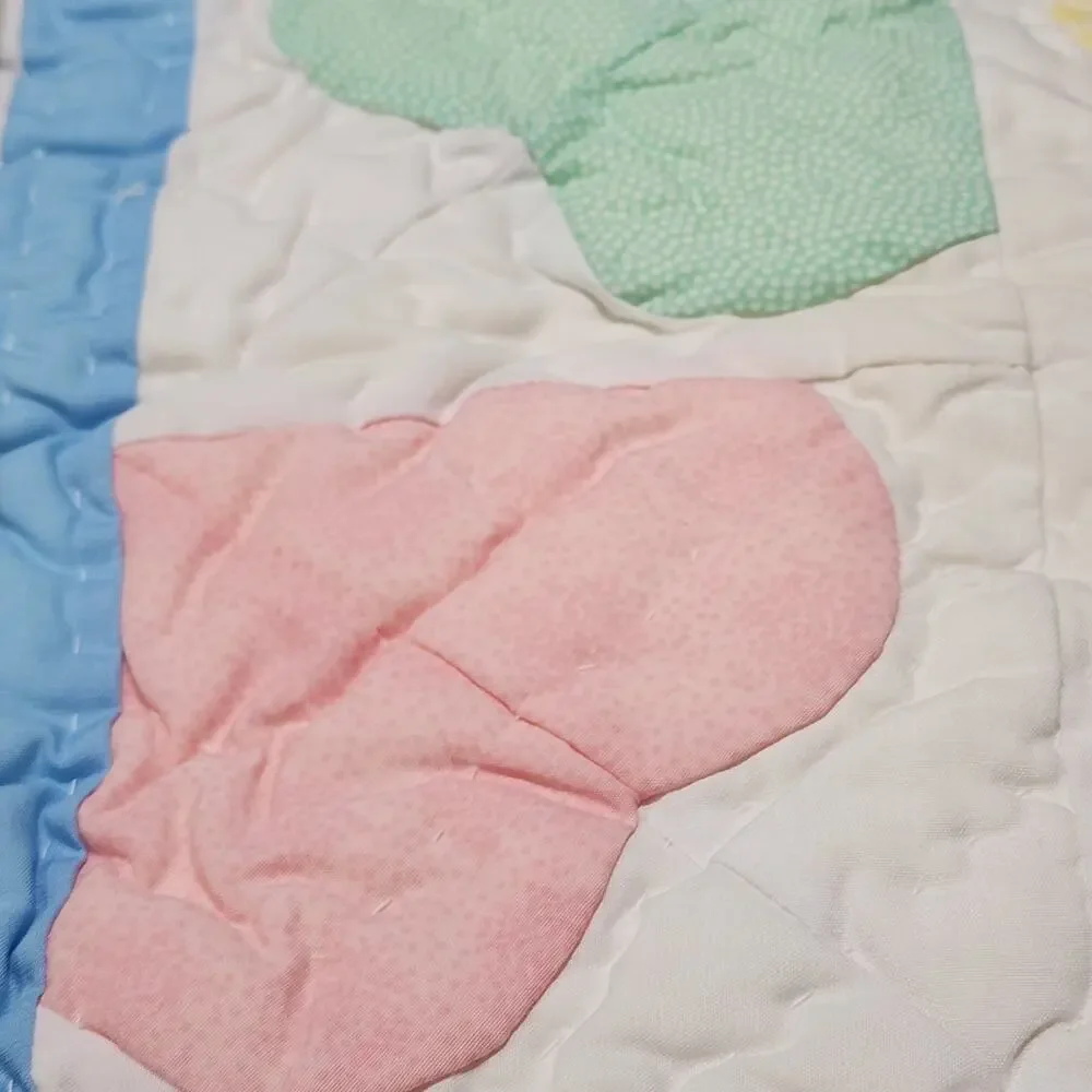 SweetHart Handmade Heirloom Quilt Bright Future For Baby By JC Penny 36